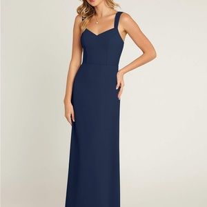 Azazie Denice Dress in Dark Navy